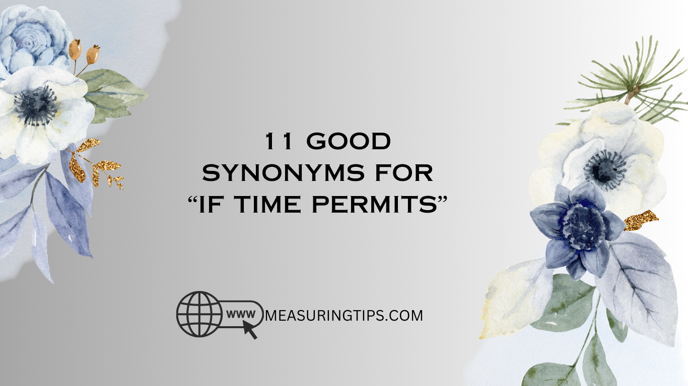 If Time Permits